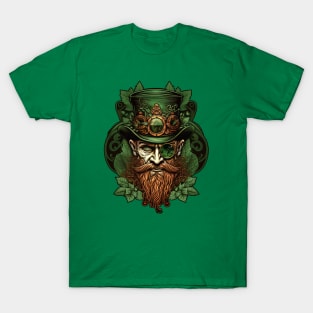 St. Patrick's Day Leprechaun Steam Punk style T-Shirt